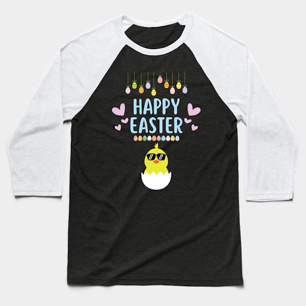 HAPPY EASTER Baseball T-Shirt by JK Mercha